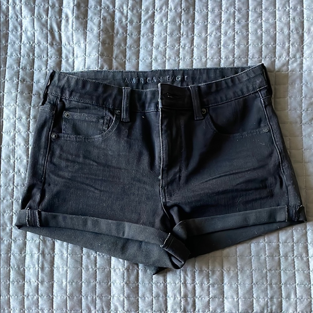AEO The Dream Jean Black Shorts